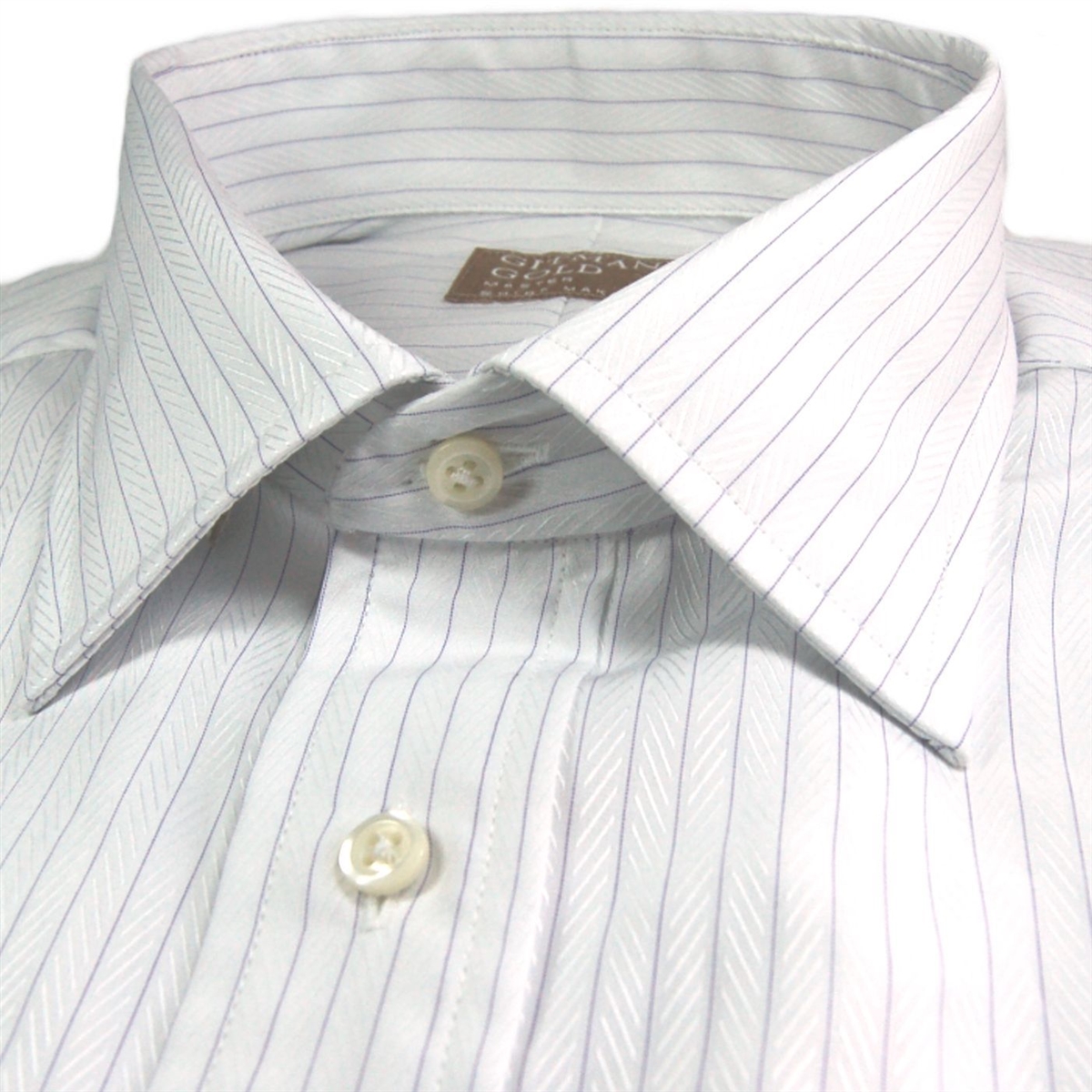 Lavender Herringbone Stripe Dress Shirt ...